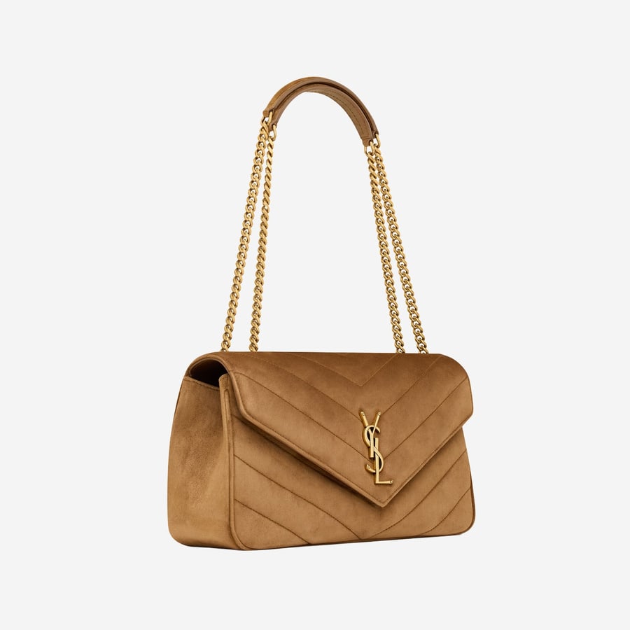 Saint Laurent Borsa LOULOU media in suede, view 2