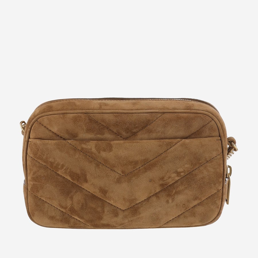 Saint Laurent BORSA A TRASCOLLA IN SUEDE CON LOGO, view 3
