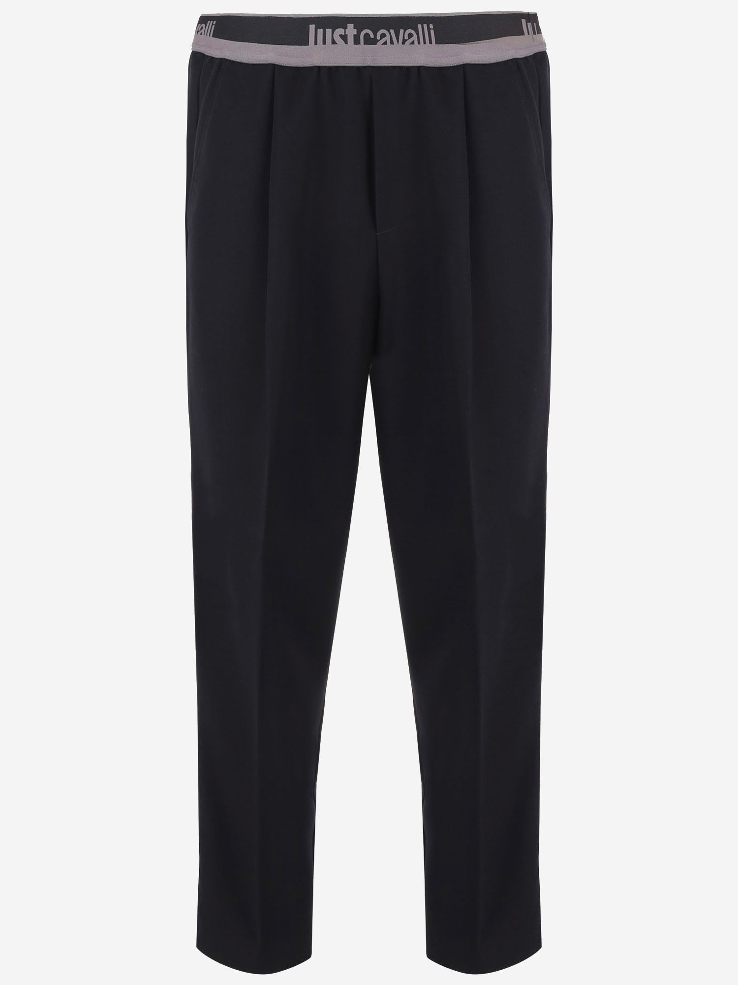JUST CAVALLI PANTALONI IN MISTO VISCOSA STRETCH