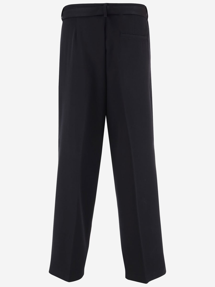 JUST CAVALLI PANTALONI IN MISTO VISCOSA STRETCH, view 2