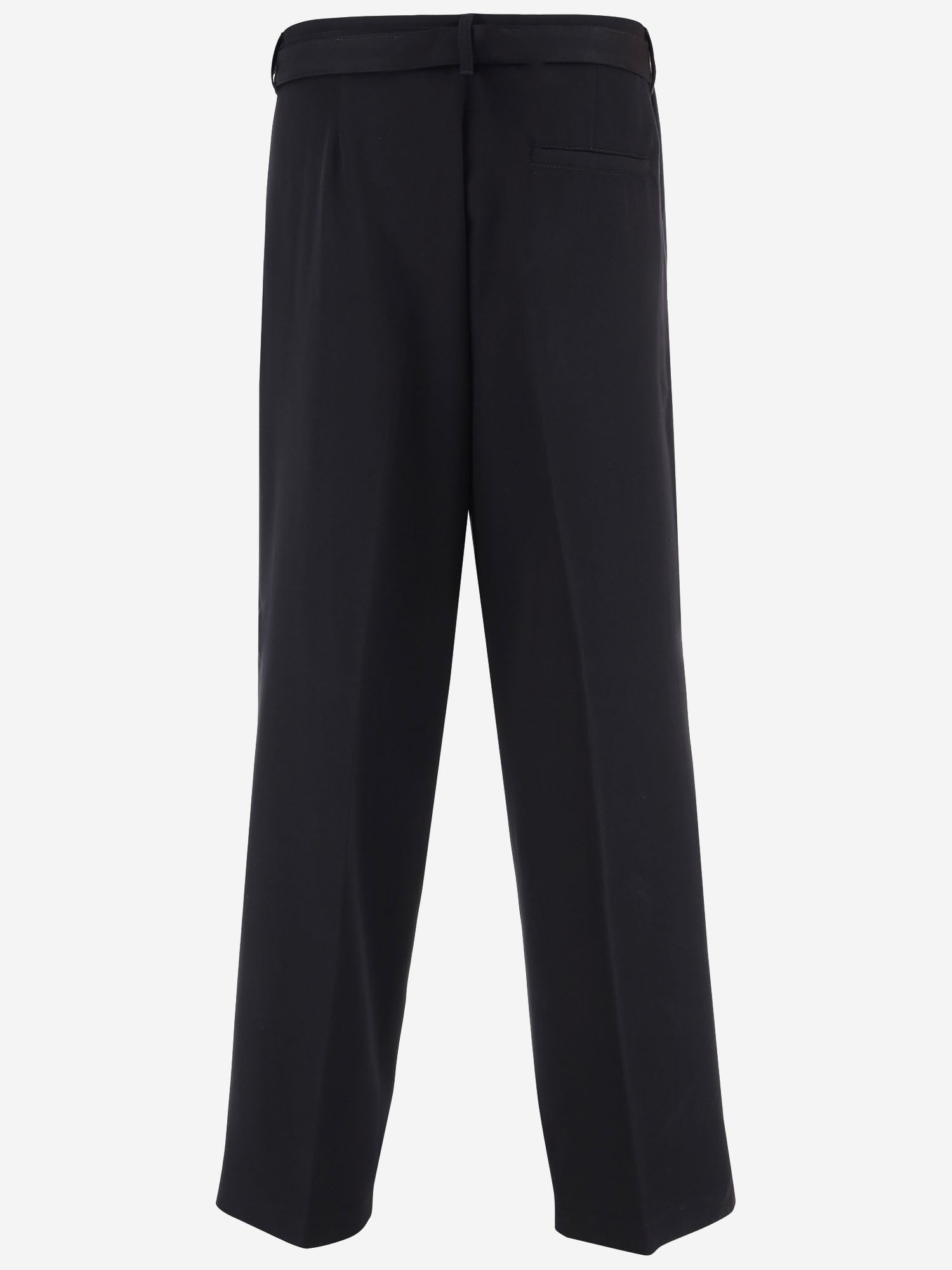 JUST CAVALLI PANTALONI IN MISTO VISCOSA STRETCH, view 2