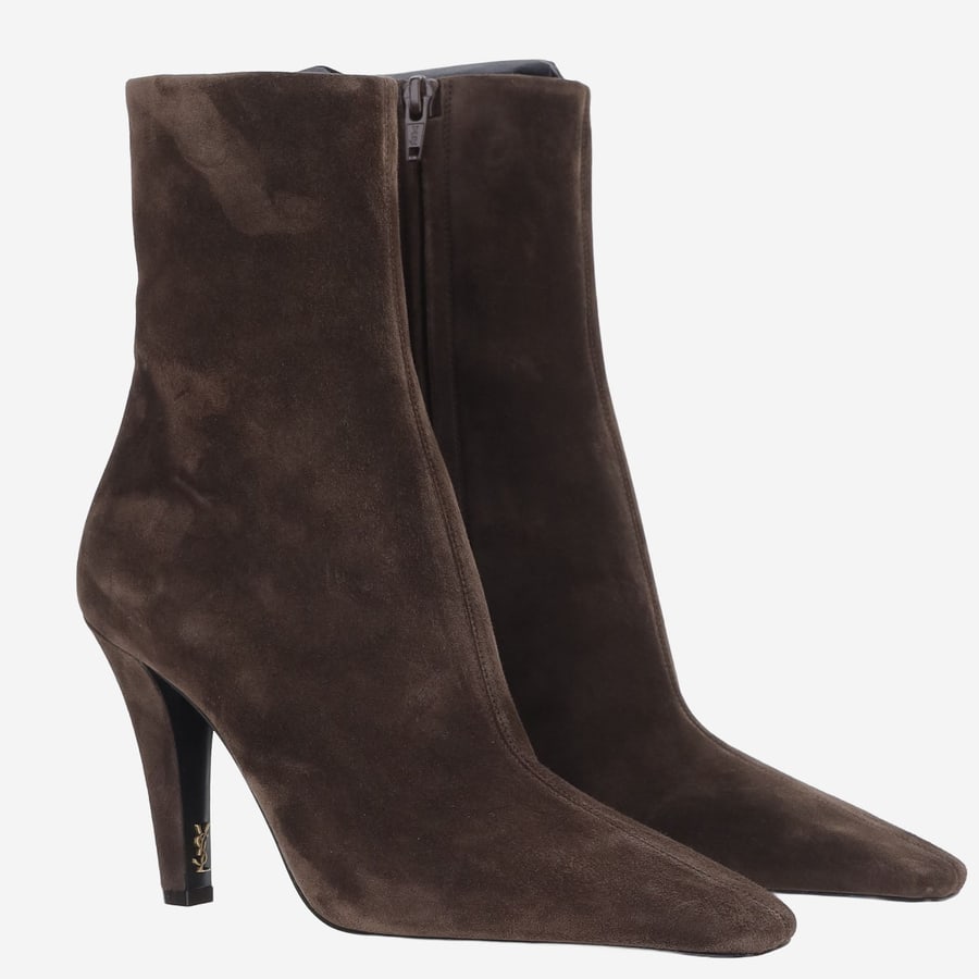 Saint Laurent STIVALETTI JILL IN SUEDE, view 2
