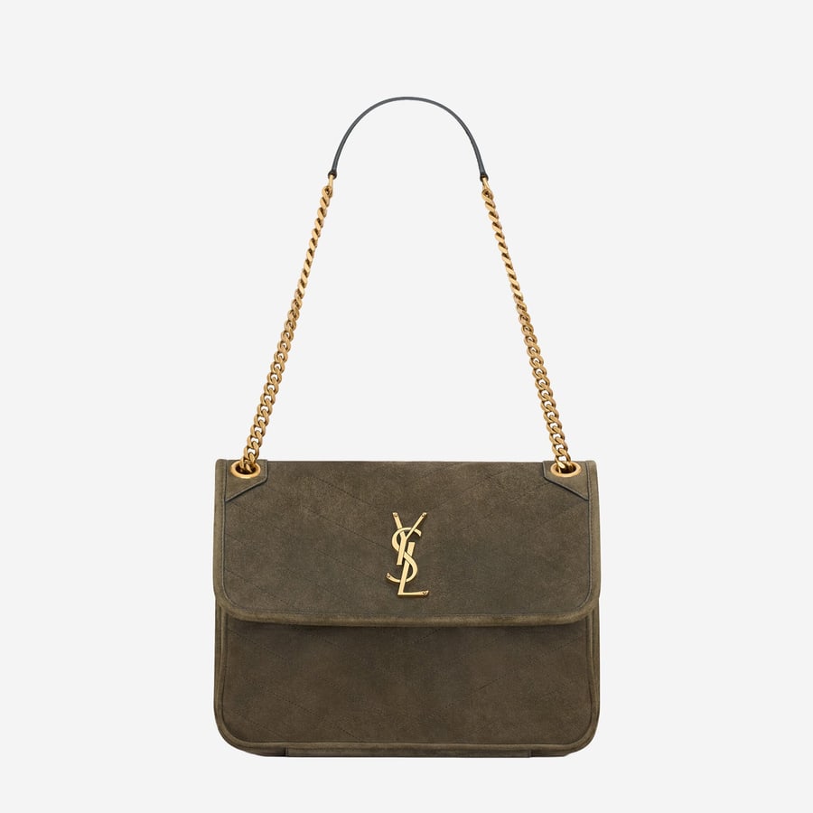 Saint Laurent BORSA NIKI TRIPOUCH IN SUEDE, view 2