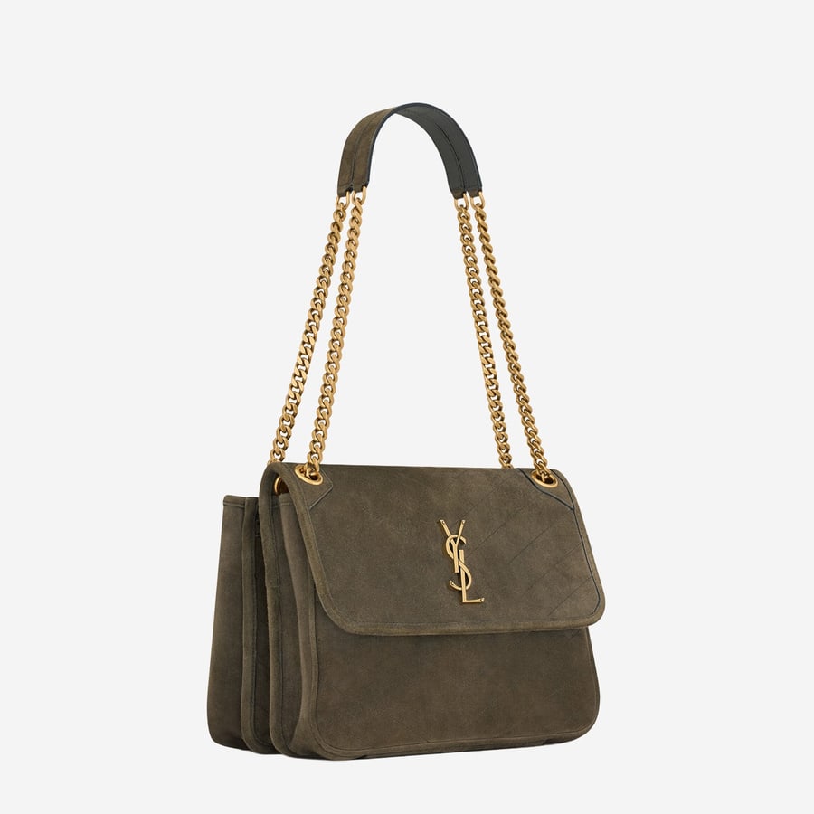 Saint Laurent BORSA NIKI TRIPOUCH IN SUEDE, view 3