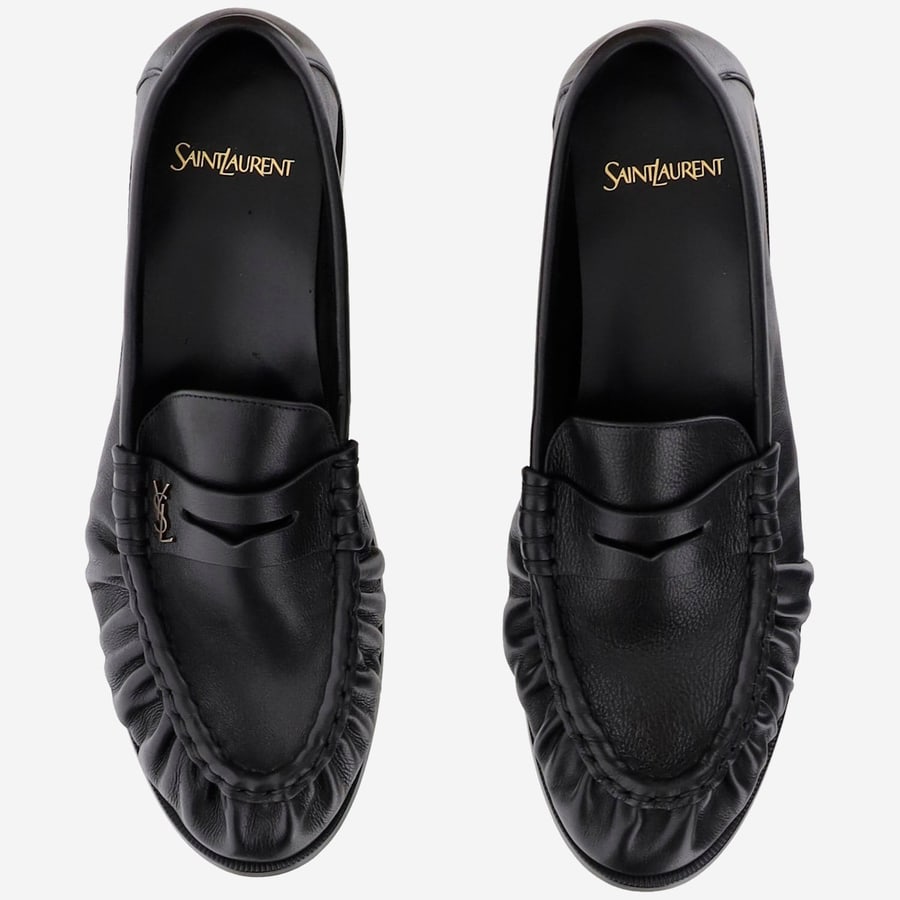 Saint Laurent MOCASSINI LE LOAFER MORBIDI IN PELLE, view 2