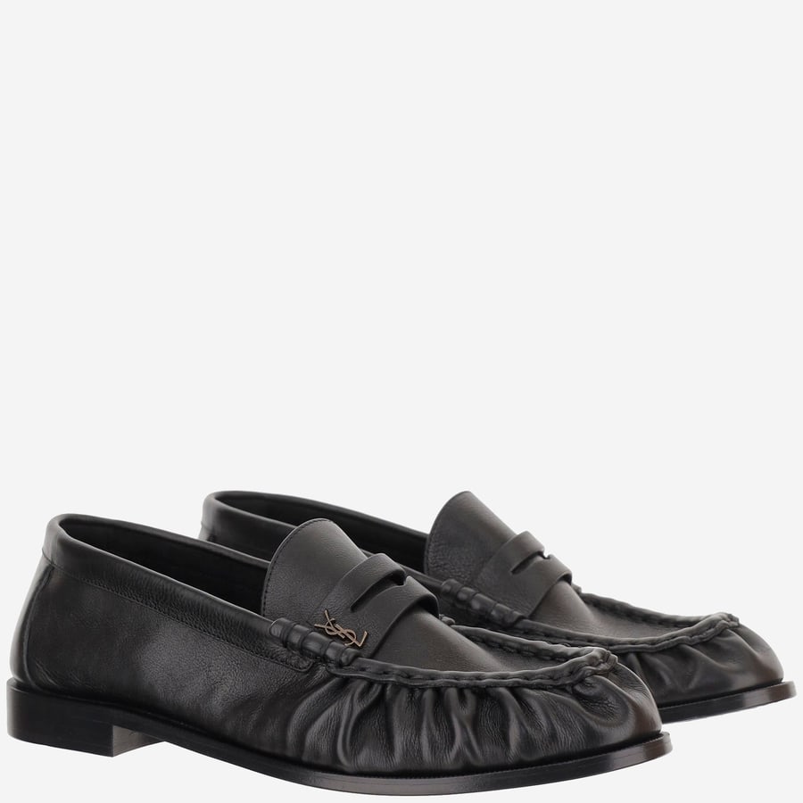 Saint Laurent MOCASSINI LE LOAFER MORBIDI IN PELLE, view 3
