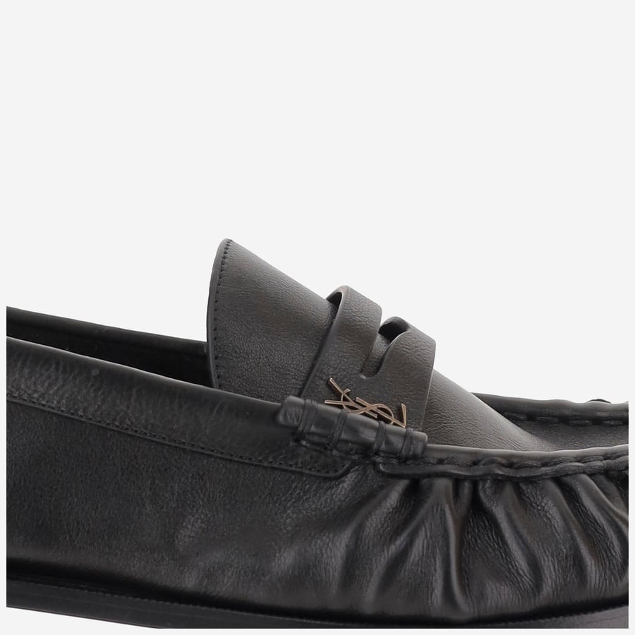 Saint Laurent MOCASSINI LE LOAFER MORBIDI IN PELLE, view 5