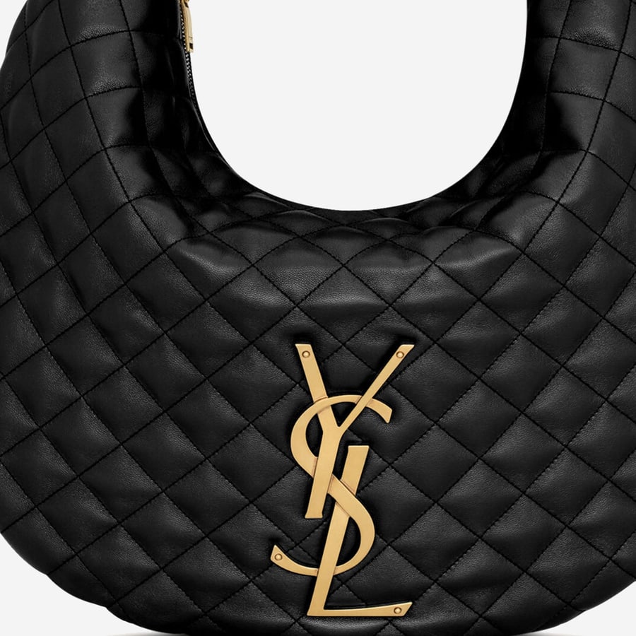 Saint Laurent BORSA ICARE HOBO IN NAPPA TRAPUNTATA, view 4