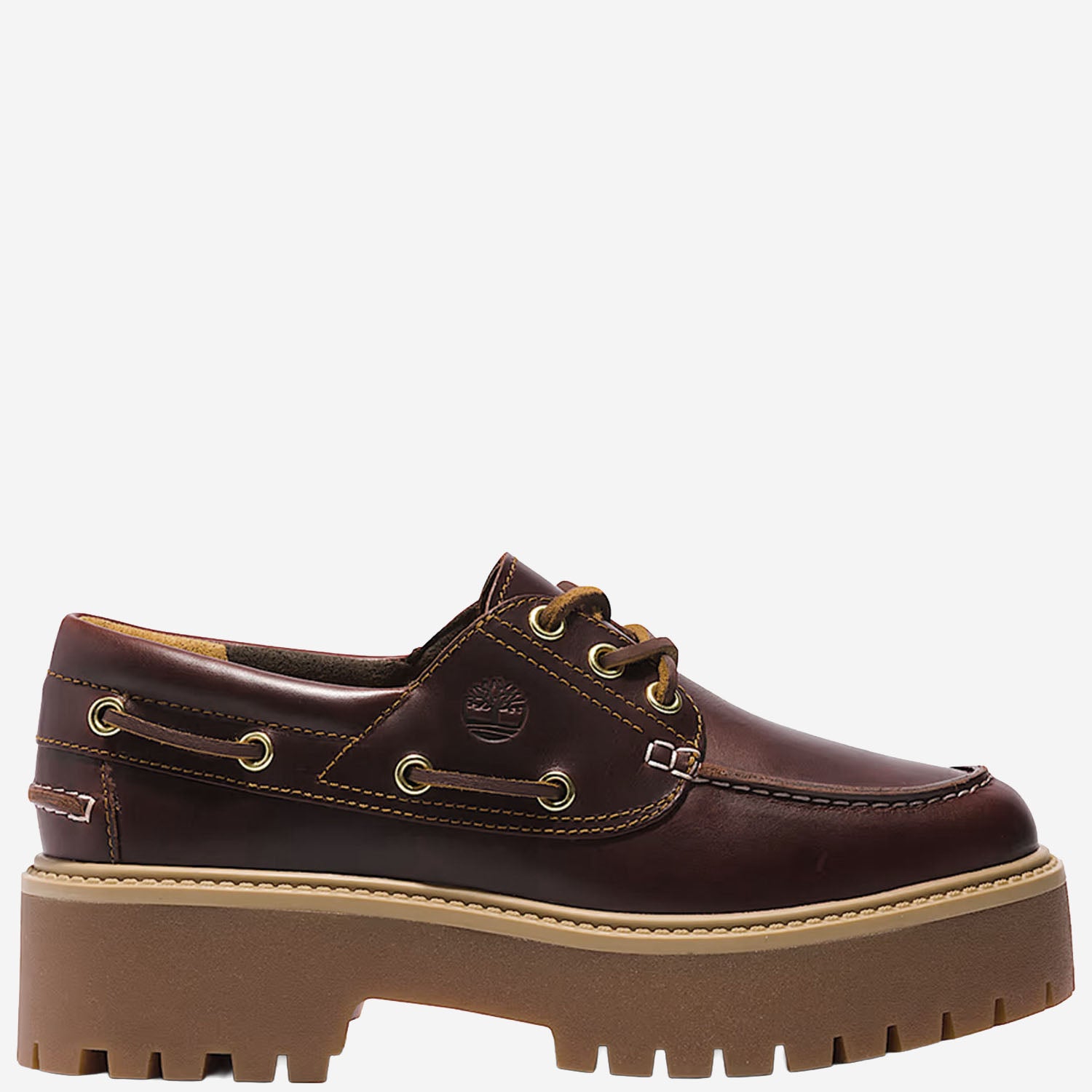 TIMBERLAND Mocassini con Plateau Stone Street in pelle
