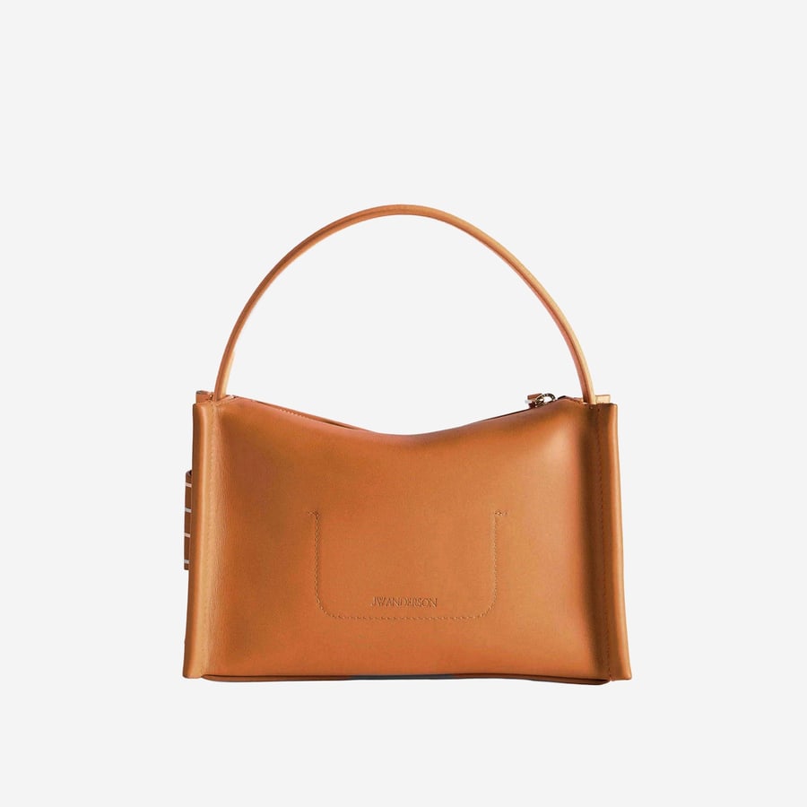 JW Anderson BORSA LOAFER IN PELLE CON LOGO, view 3