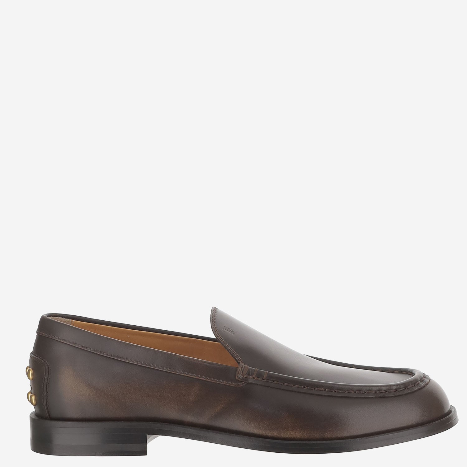 Tod's MOCASSINI IN PELLE CON CON BORCHIE POSTERIORI