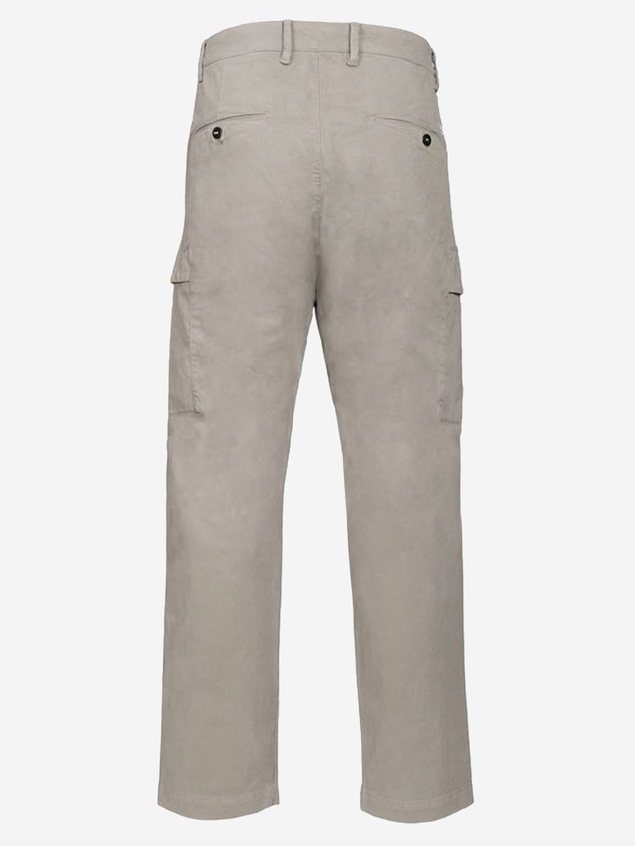 C.P. Company PANTALONI CARGO IN COTONE STRETCH CON LOGO, view 2