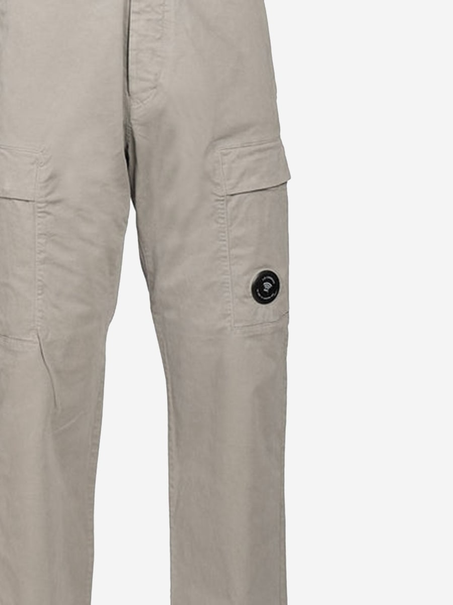 C.P. Company PANTALONI CARGO IN COTONE STRETCH CON LOGO, view 3