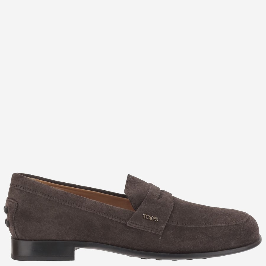 Tod's MOCASSINI IN SUEDE CON LOGO