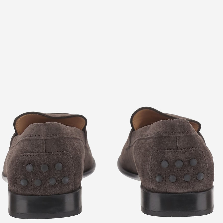 Tod's MOCASSINI IN SUEDE CON LOGO, view 4
