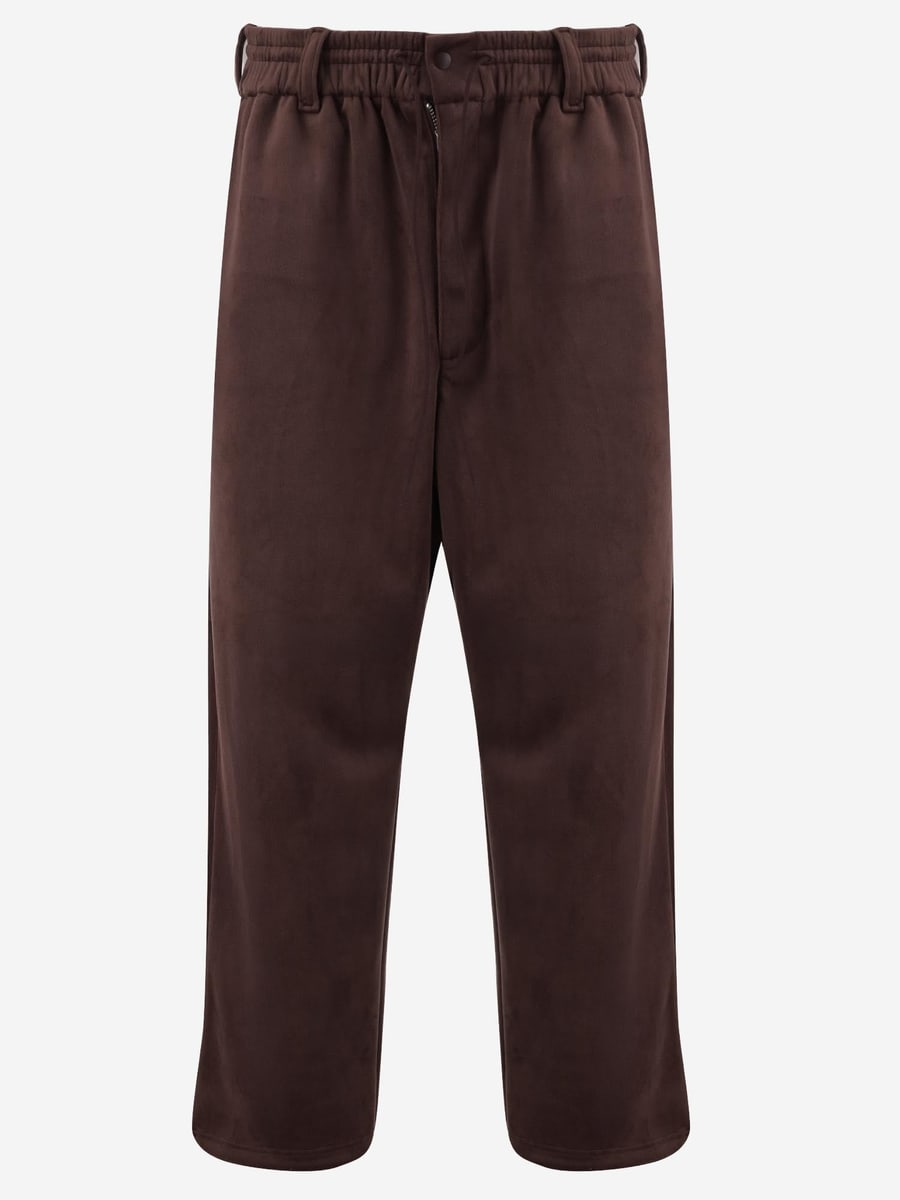 adidas Y-3 PANTALONI IN VELLUTO STRETCH CON LOGO