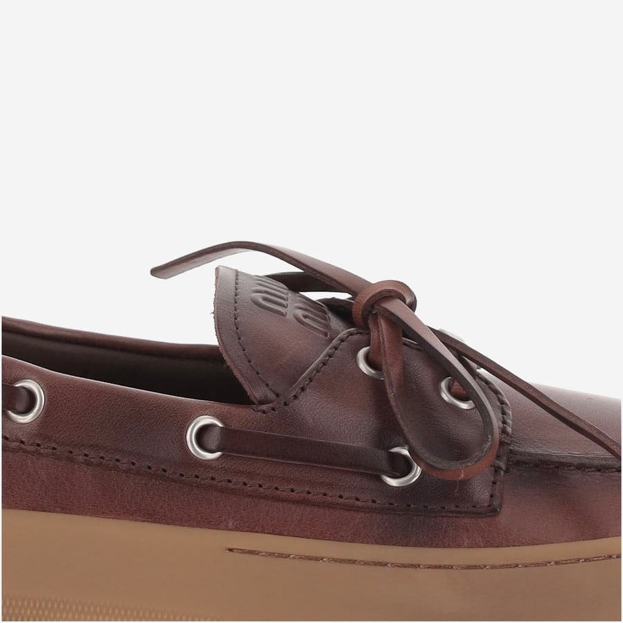 Miu Miu MOCASSINI IN PELLE, view 5