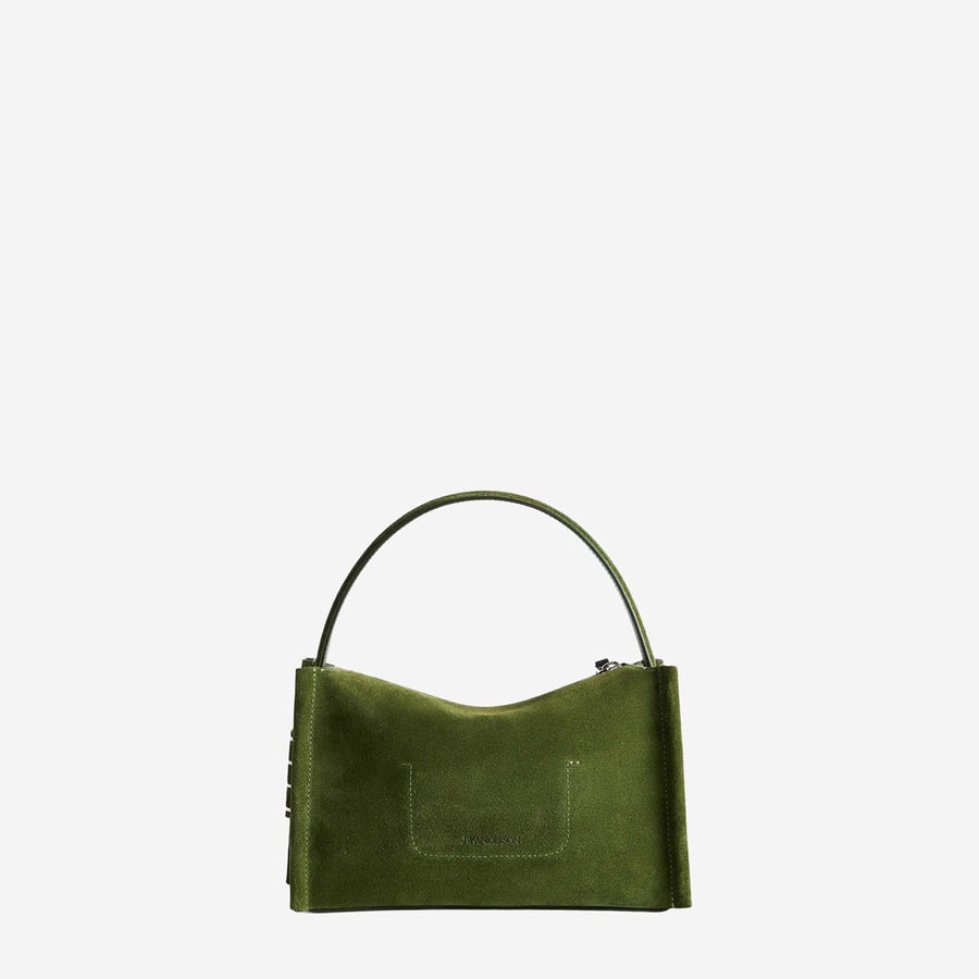 JW Anderson BORSA PICCOLA LOAFER IN PELLE SCAMOSCIATA CON LOGO, view 3