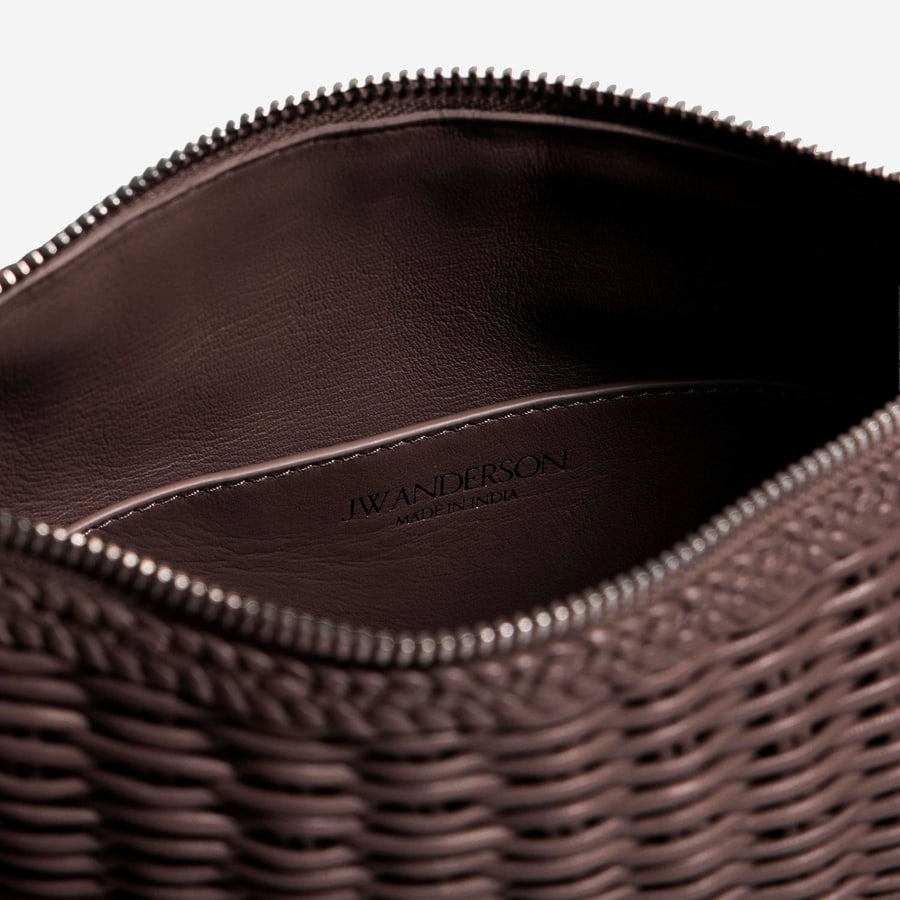 JW Anderson BORSA LOAFER IN PELLE INTRECCIATA, view 5