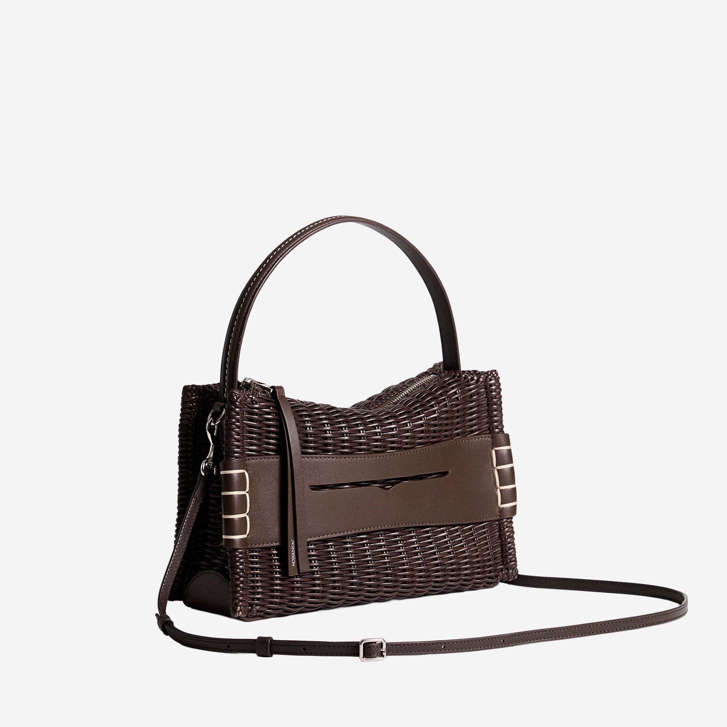 JW Anderson BORSA LOAFER IN PELLE INTRECCIATA, view 2