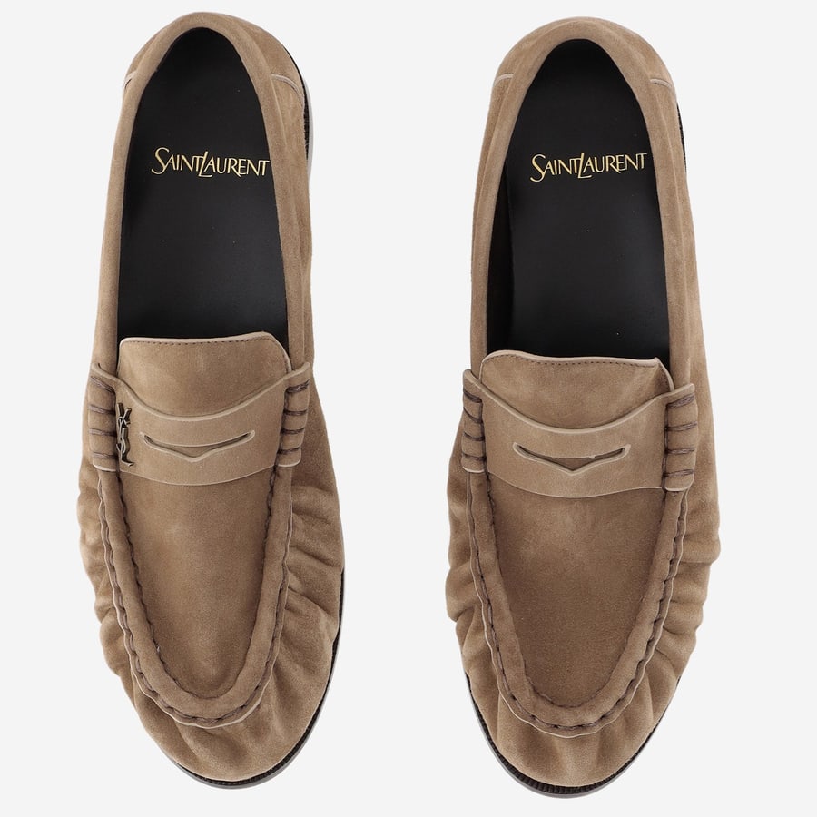 Saint Laurent MOCASSINI LE LOAFER IN SUEDE, view 2