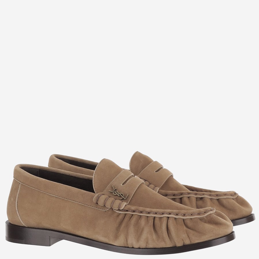 Saint Laurent MOCASSINI LE LOAFER IN SUEDE, view 3