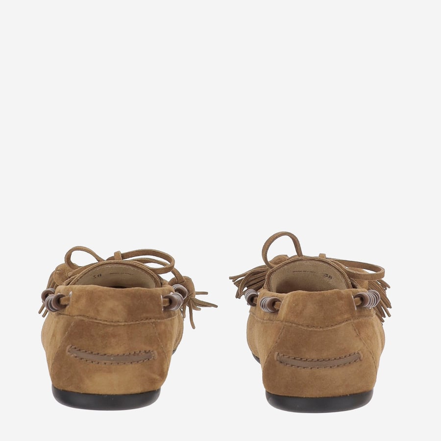 Miu Miu MOCASSINI STRINGATI "DECK" IN SUEDE, view 3