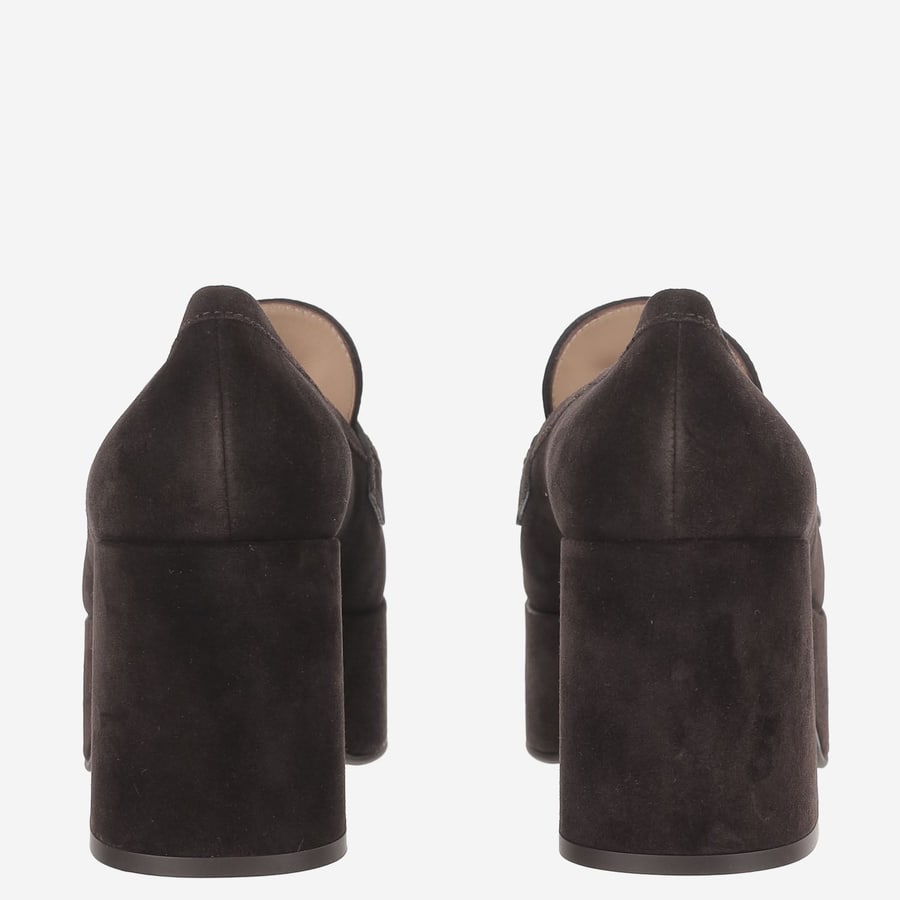 GIANVITO ROSSI MOCASSINI JENNA IN SUEDE, view 3