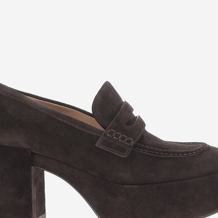 GIANVITO ROSSI MOCASSINI JENNA IN SUEDE, view 4