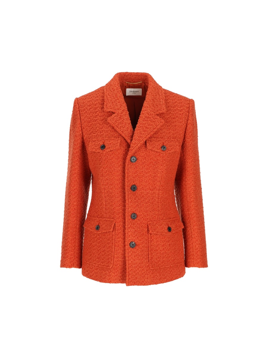 Saint Laurent Giacca realizzata in lana e poliammide.