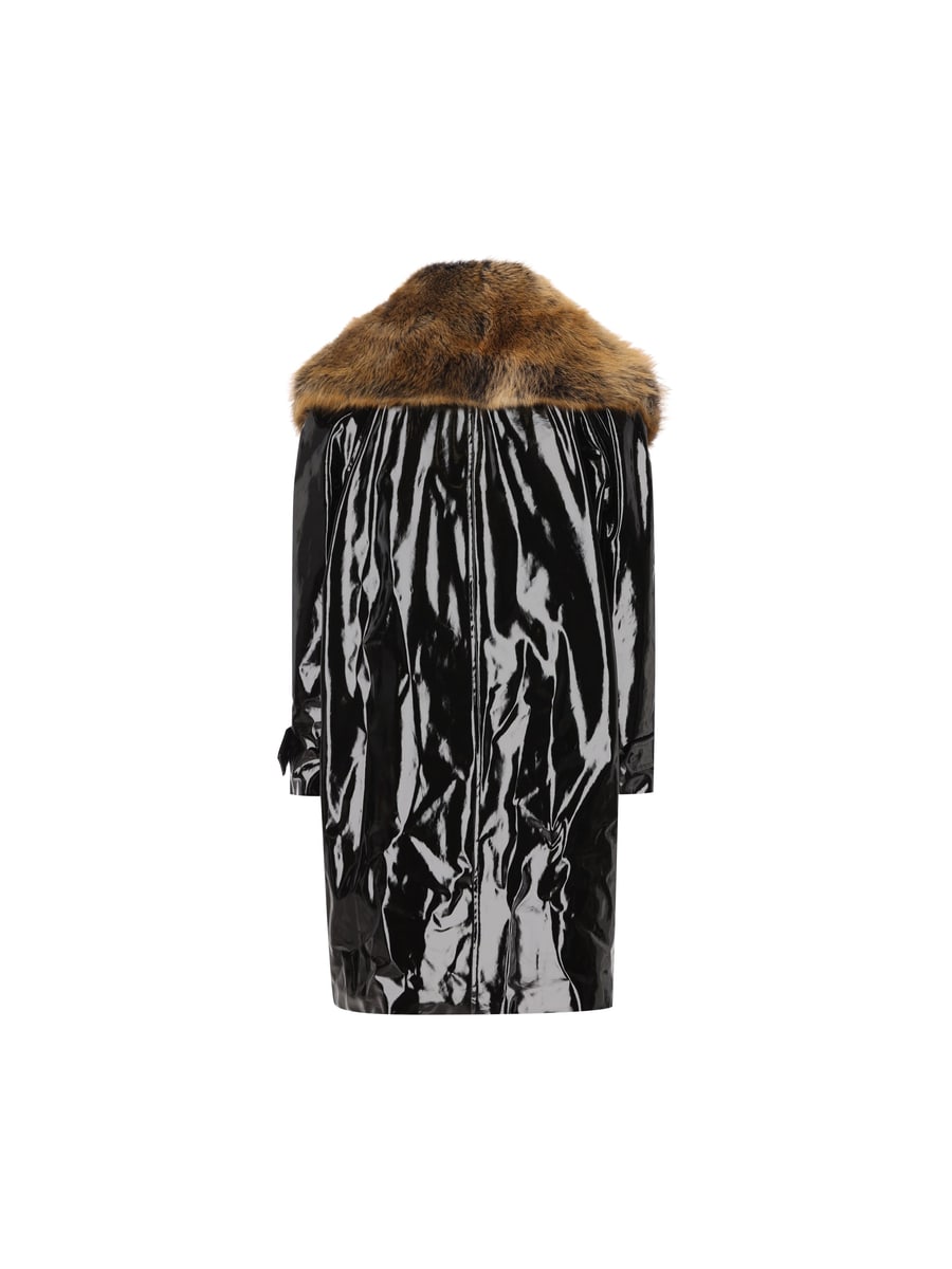 Saint Laurent Cappotto realizzato in tela verniciata., view 2