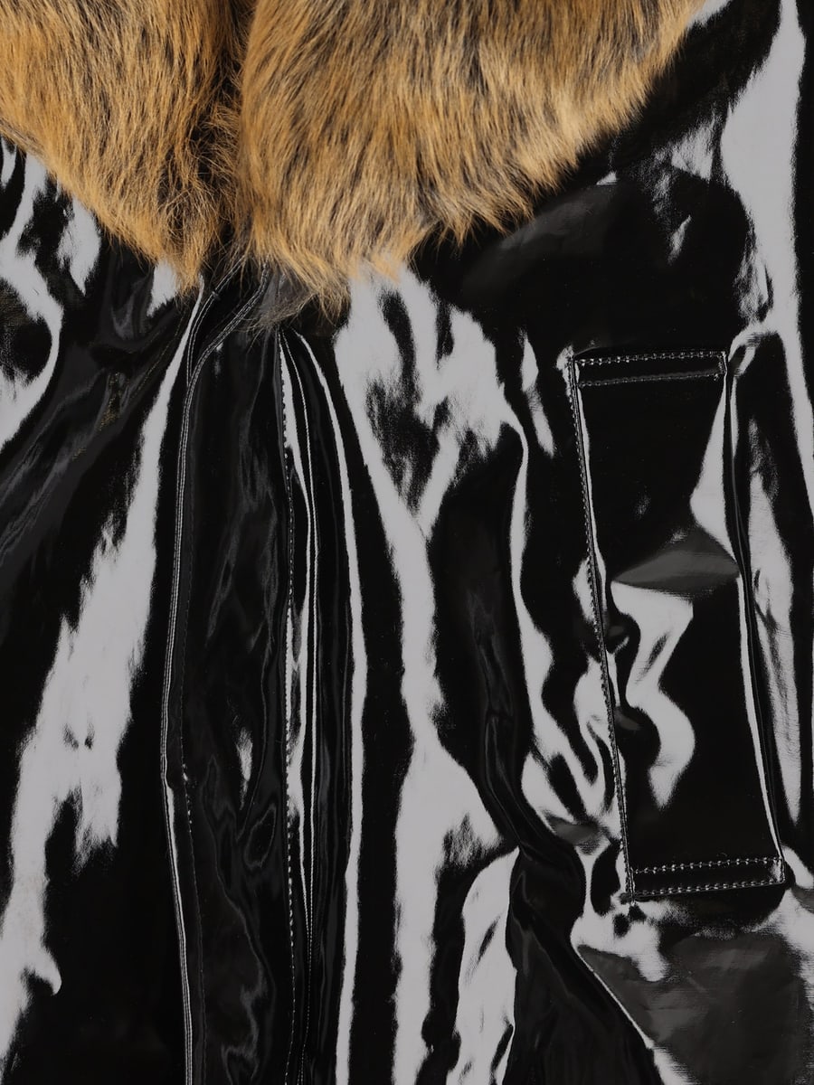 Saint Laurent Cappotto realizzato in tela verniciata., view 3