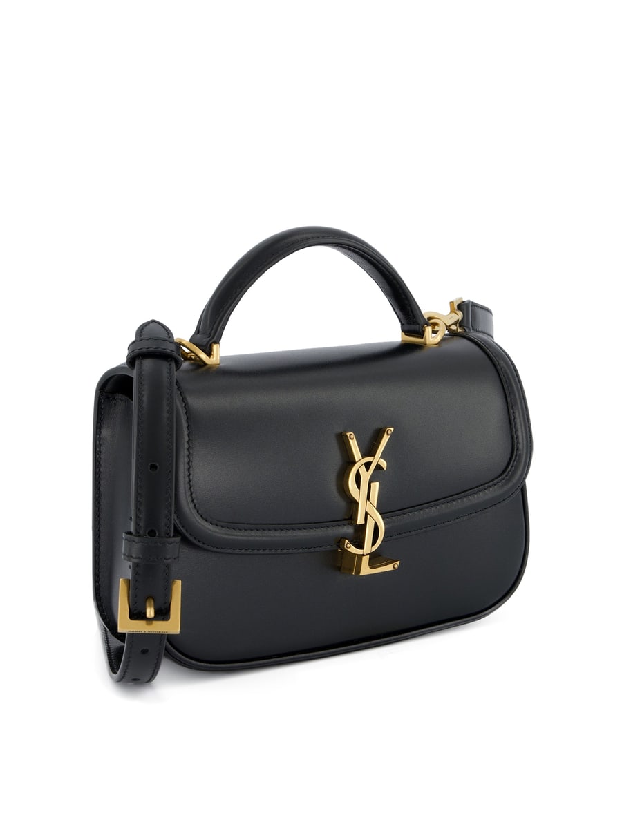 Saint Laurent Borsa Solferino Mini in Pelle Box, view 3