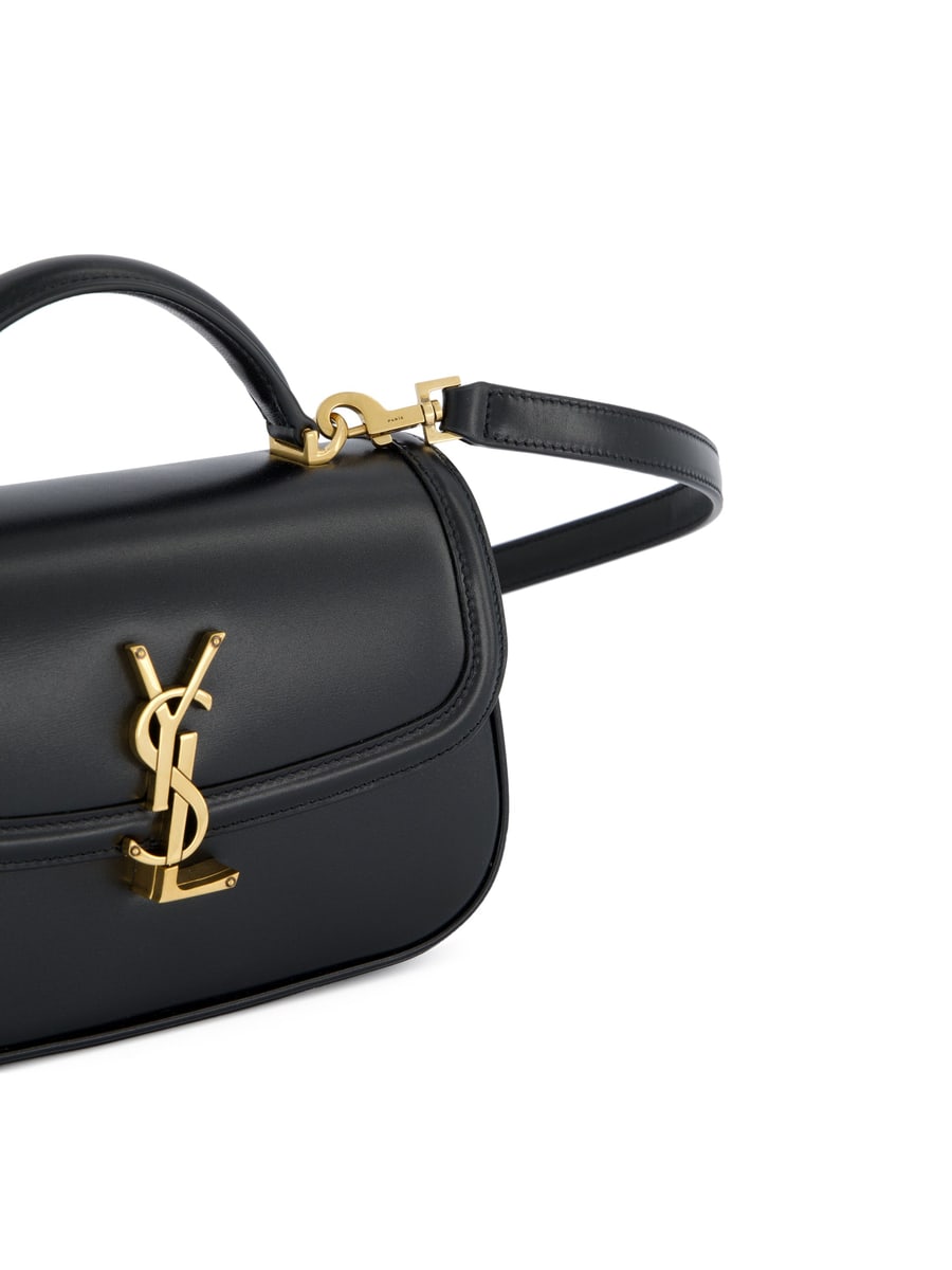 Saint Laurent Borsa Solferino Mini in Pelle Box, view 4