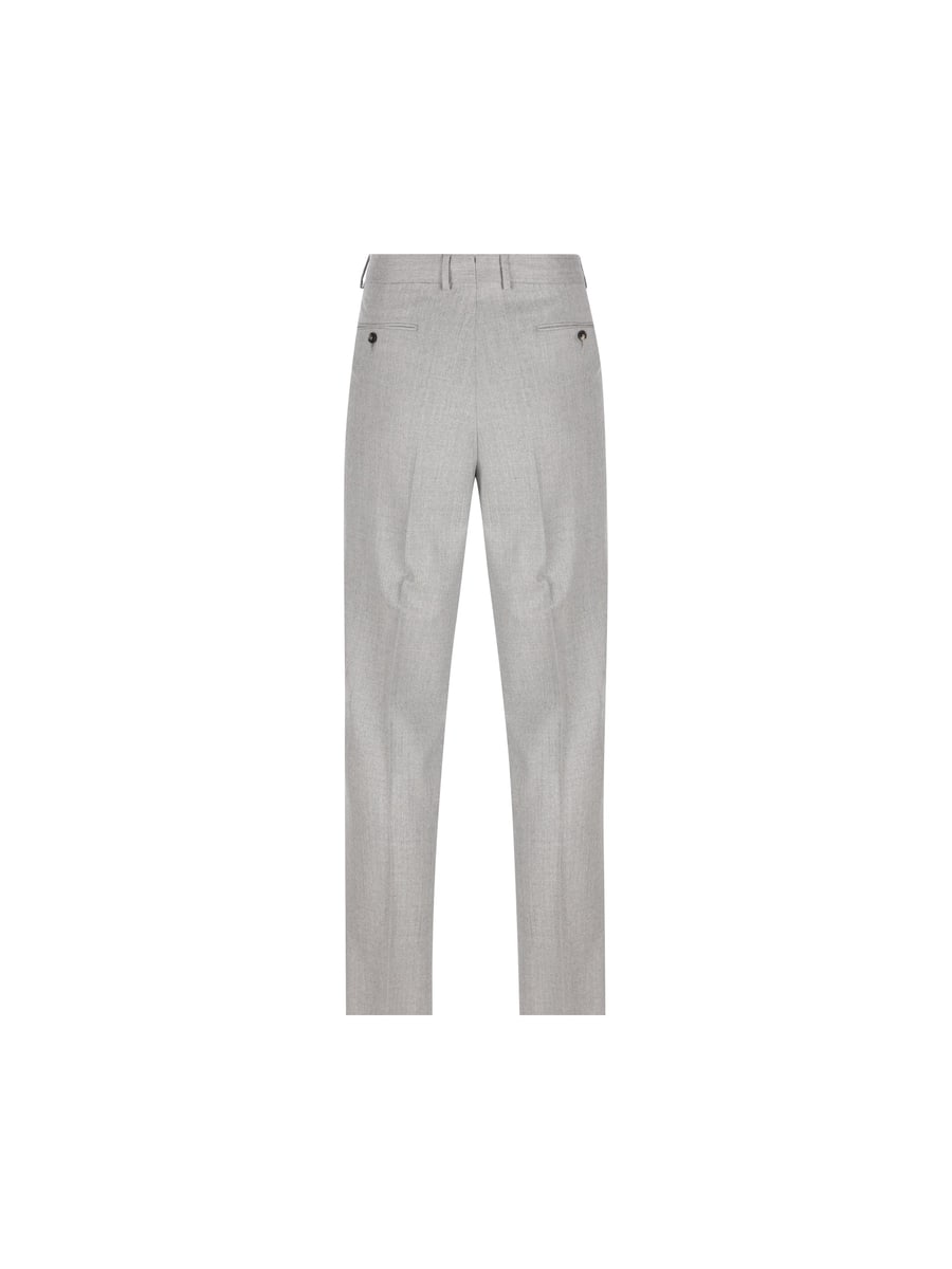 ZEGNA Pantaloni Sartoriali Pleated in Lana, view 2