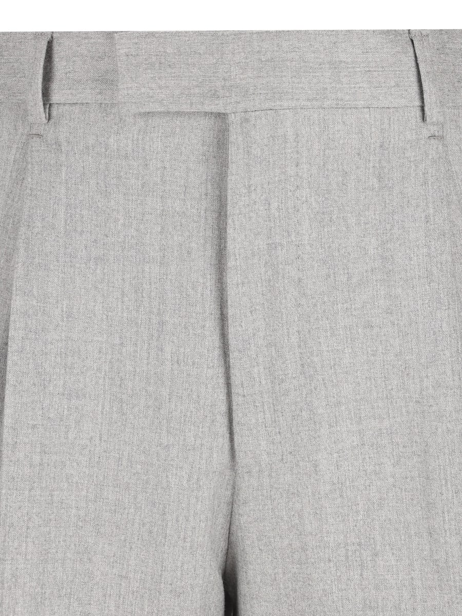 ZEGNA Pantaloni Sartoriali Pleated in Lana, view 3