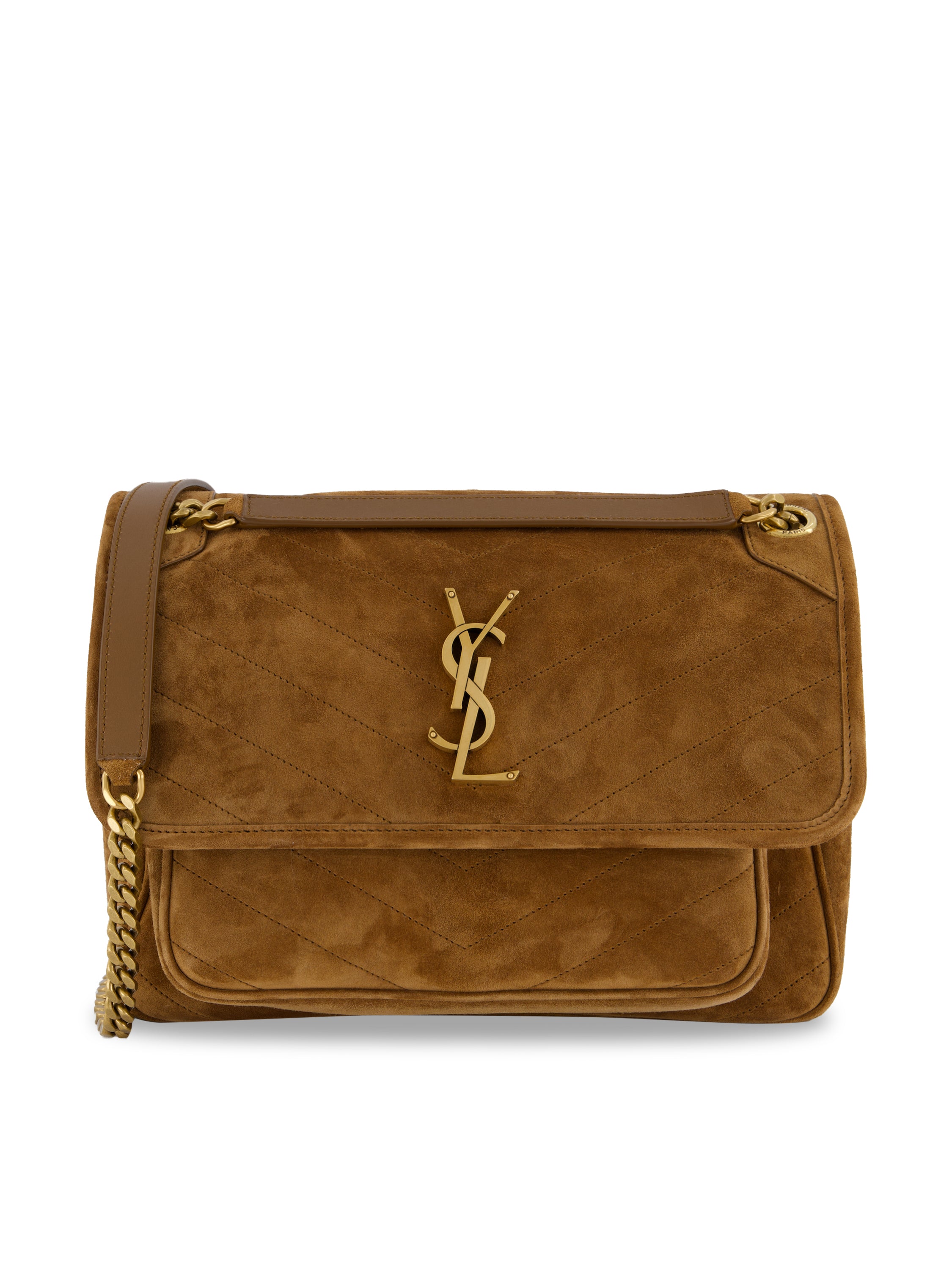 Saint Laurent Borsa realizzata in pelle scamosciata.