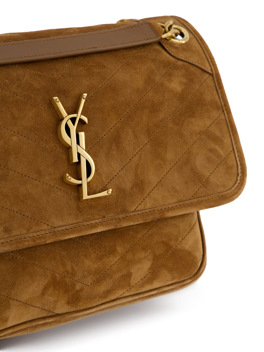 Saint Laurent Borsa realizzata in pelle scamosciata., view 4