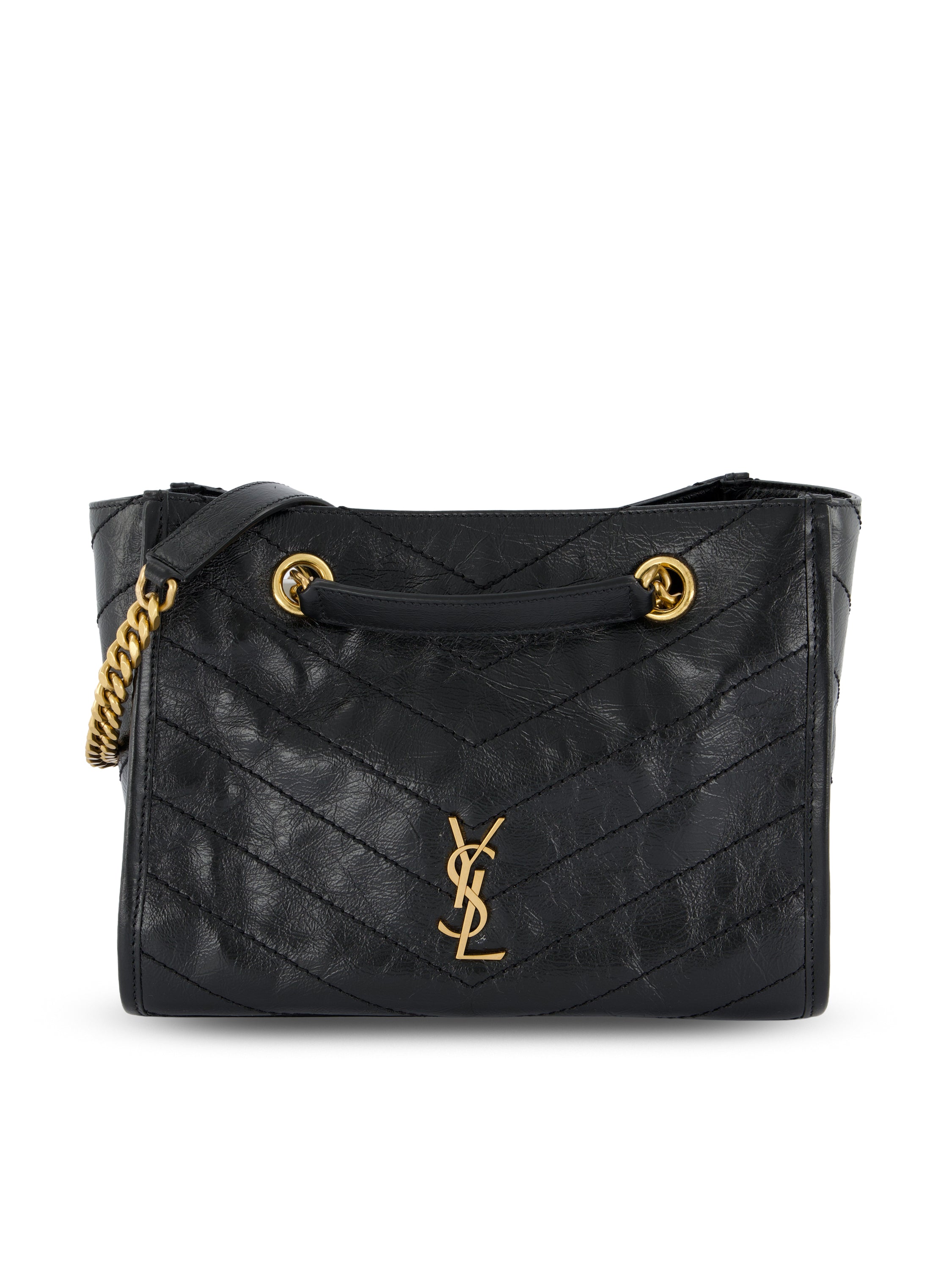 Saint Laurent Borsa shopping NIKI piccola in pelle vintage