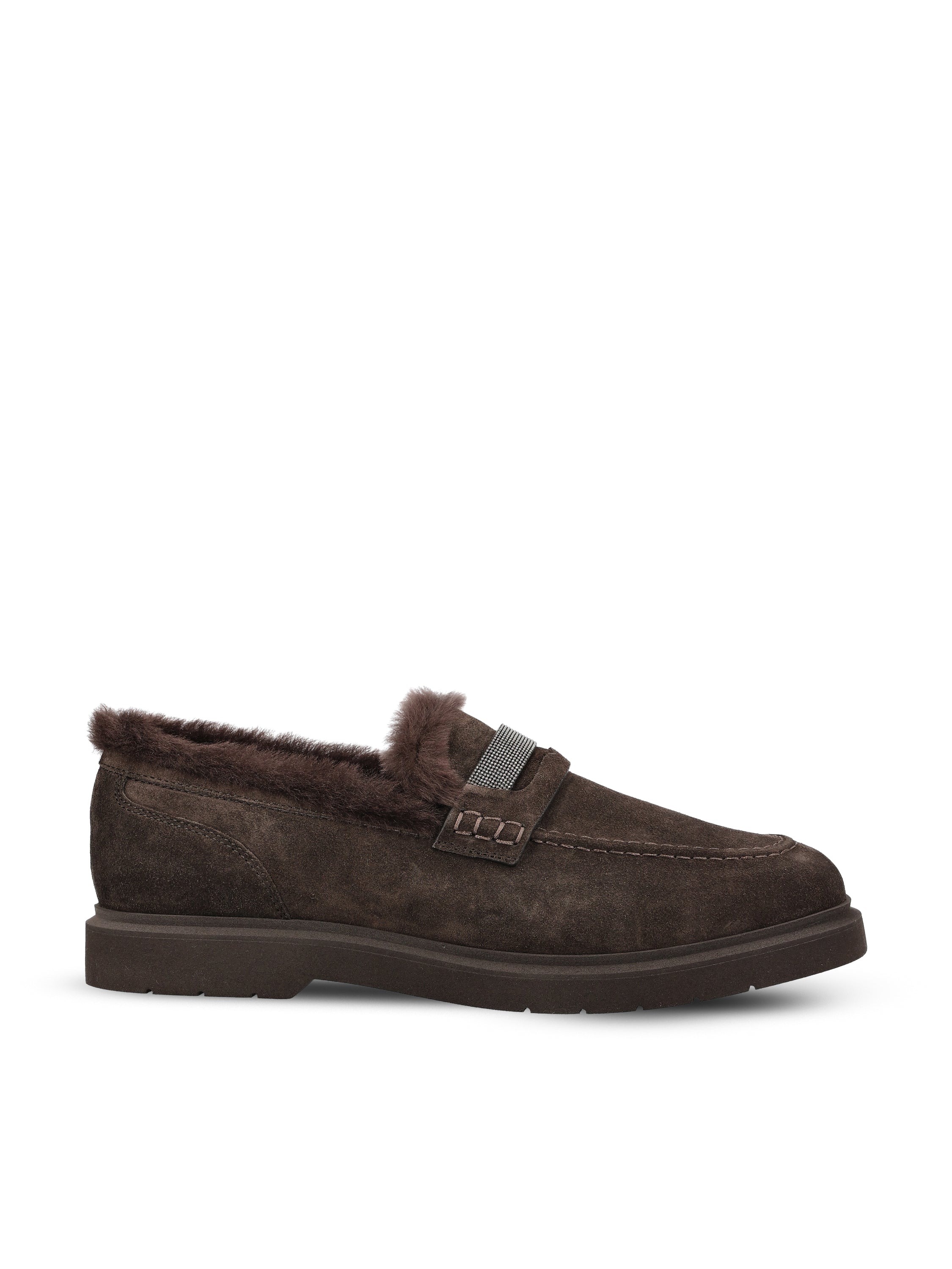 Brunello Cucinelli Mocassini realizzati in camoscio.