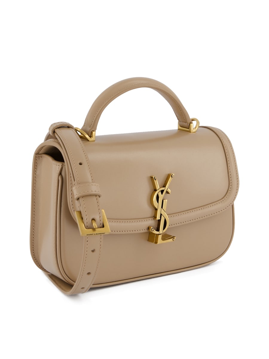 Saint Laurent Borsa Solferino Mini in Pelle Box, view 3