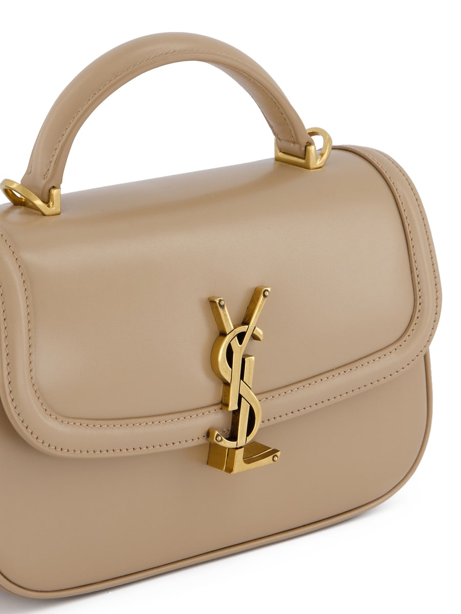 Saint Laurent Borsa Solferino Mini in Pelle Box, view 4