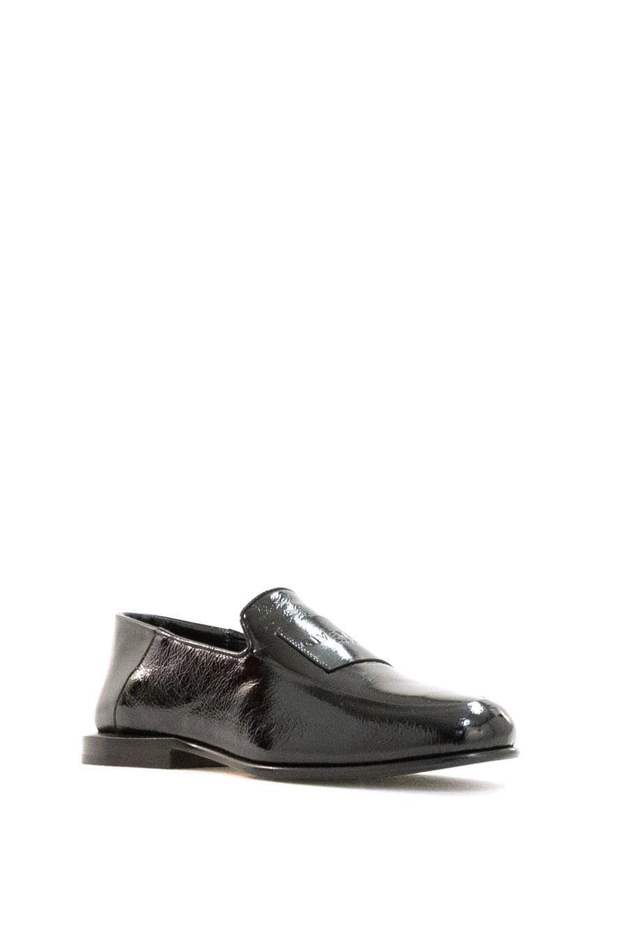 Givenchy Mocassini Label in pelle Naplack di colore nero, view 2