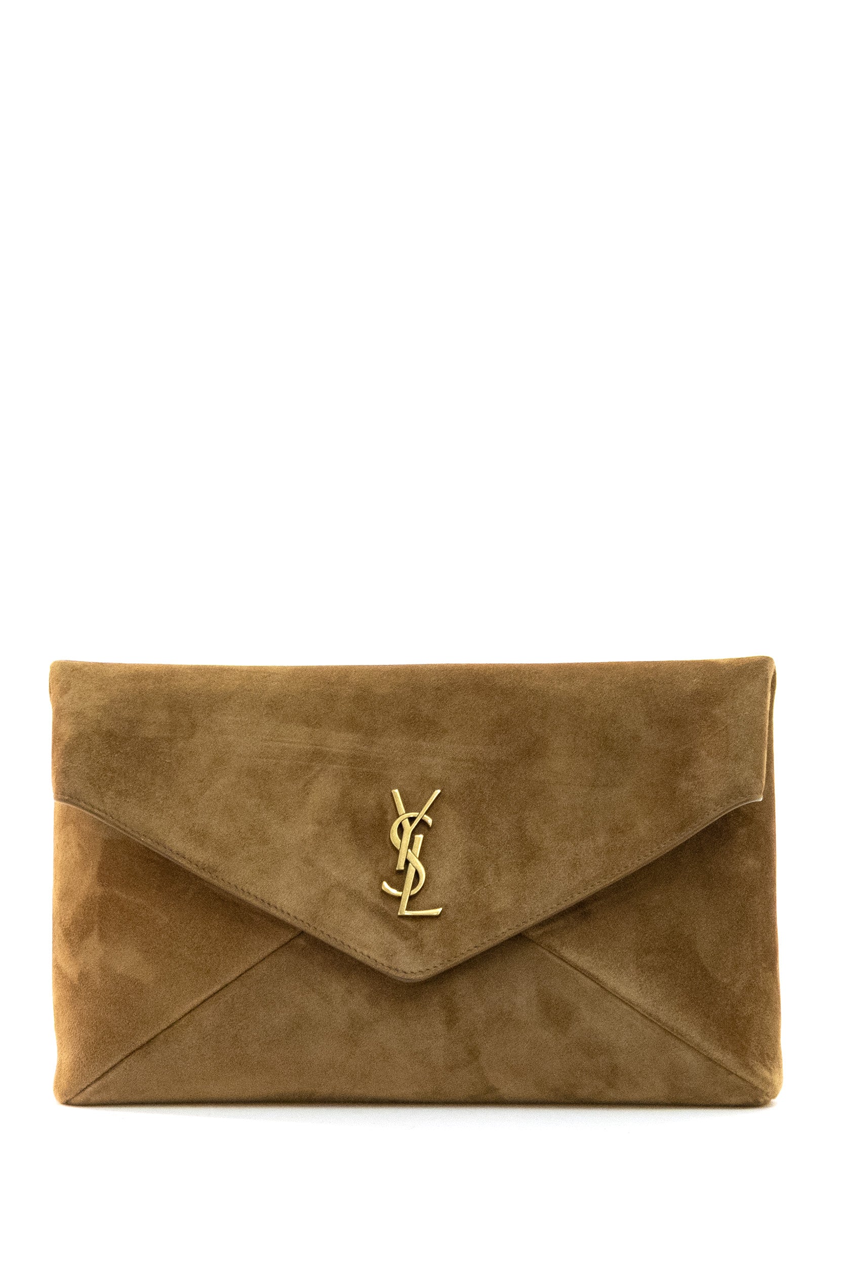 Saint Laurent Pochette Envelope Cassandre Grande in Suede