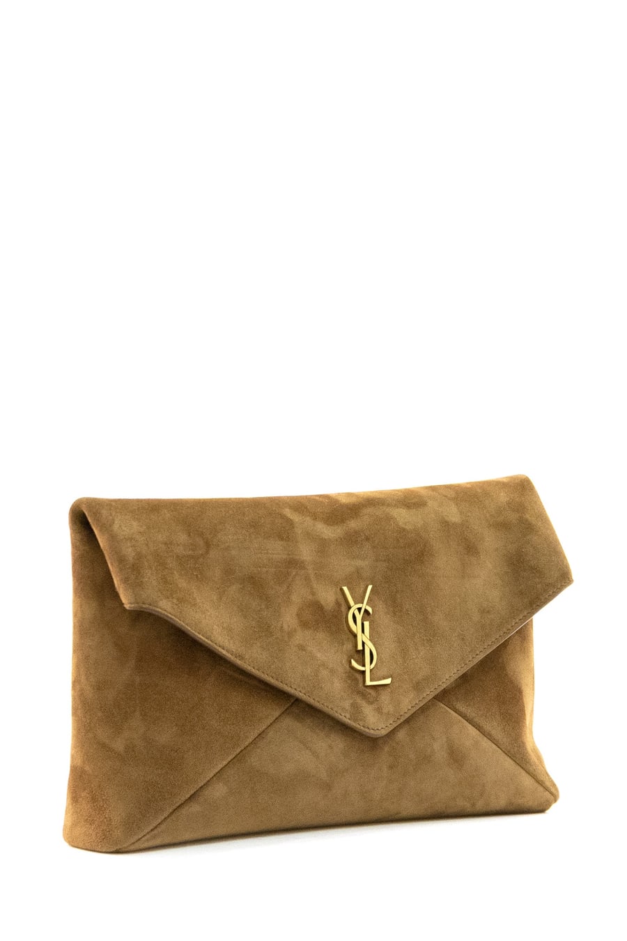 Saint Laurent Pochette Envelope Cassandre Grande in Suede, view 2