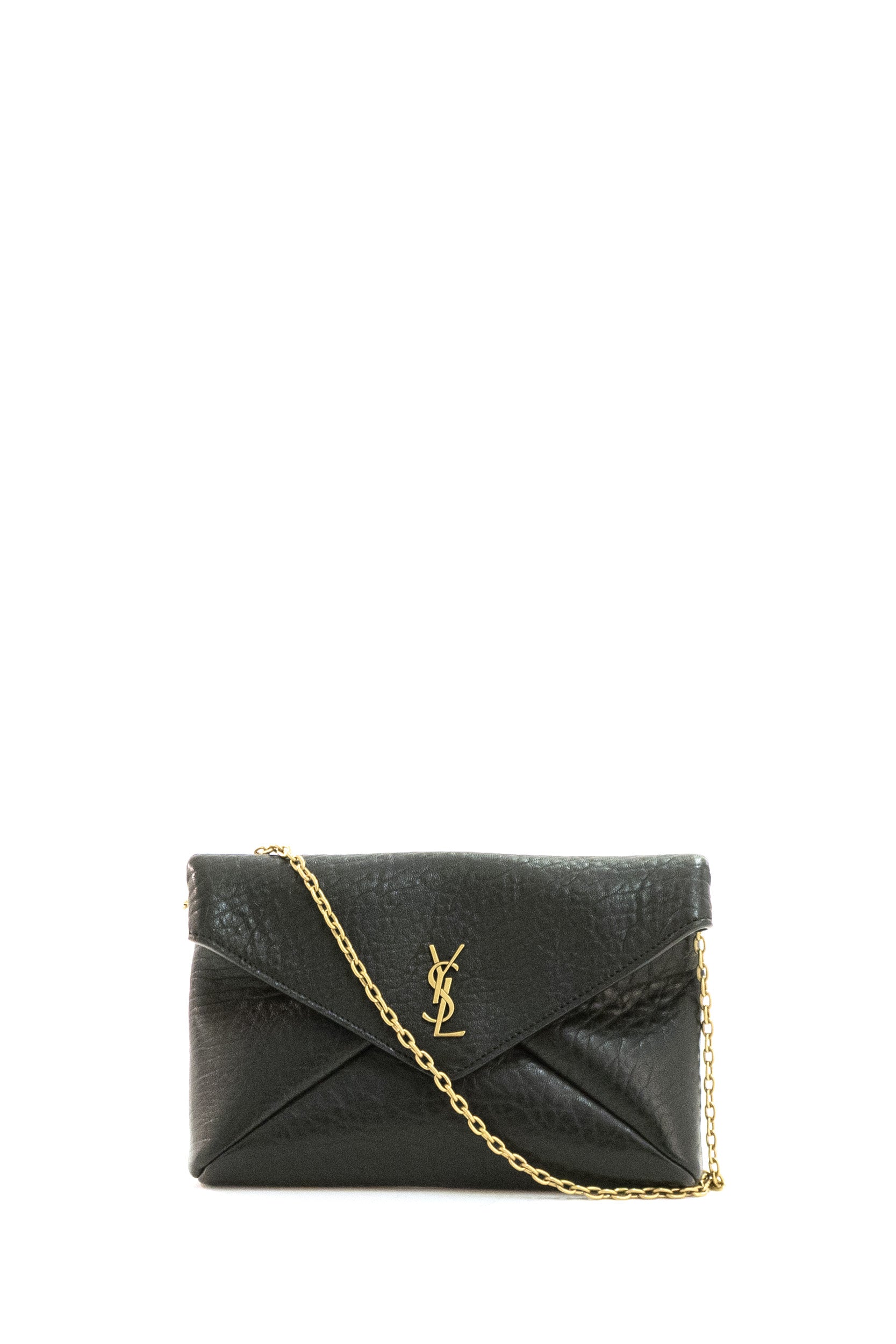 Saint Laurent Pochette Morbida in Pelle d'Agnello