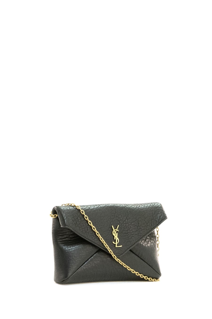 Saint Laurent Pochette Morbida in Pelle d'Agnello, view 2