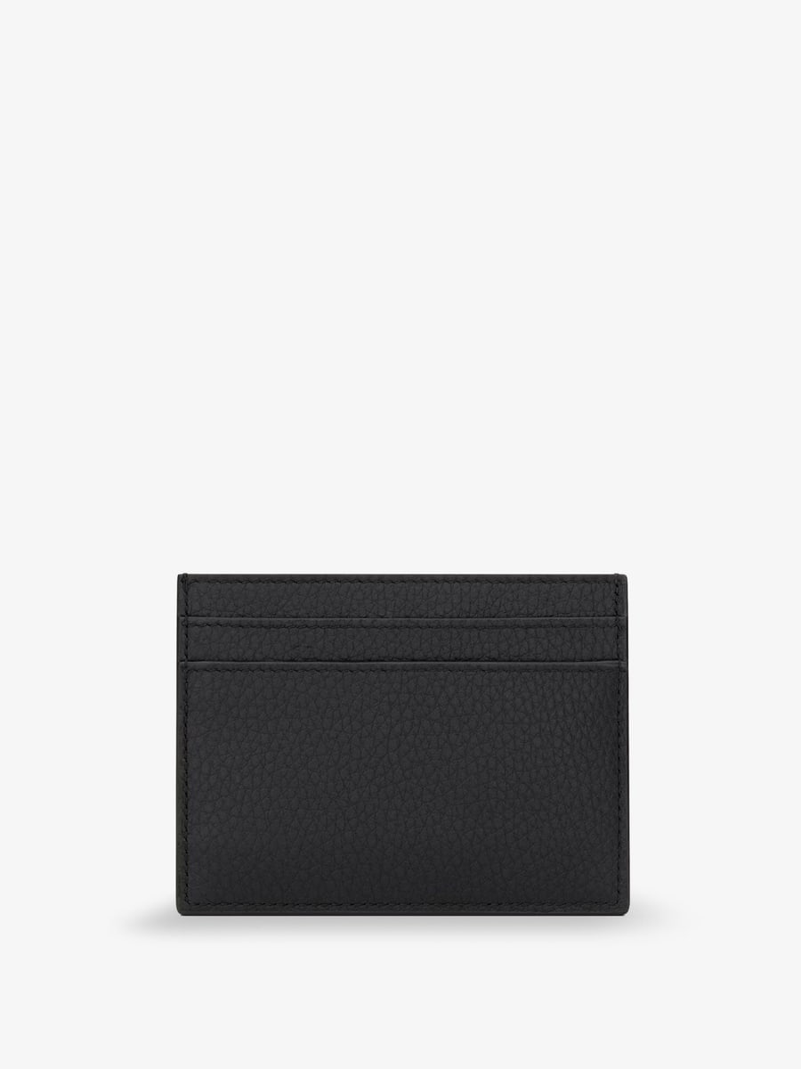 Saint Laurent Tiny Cassandre textured leather card holder, view 2