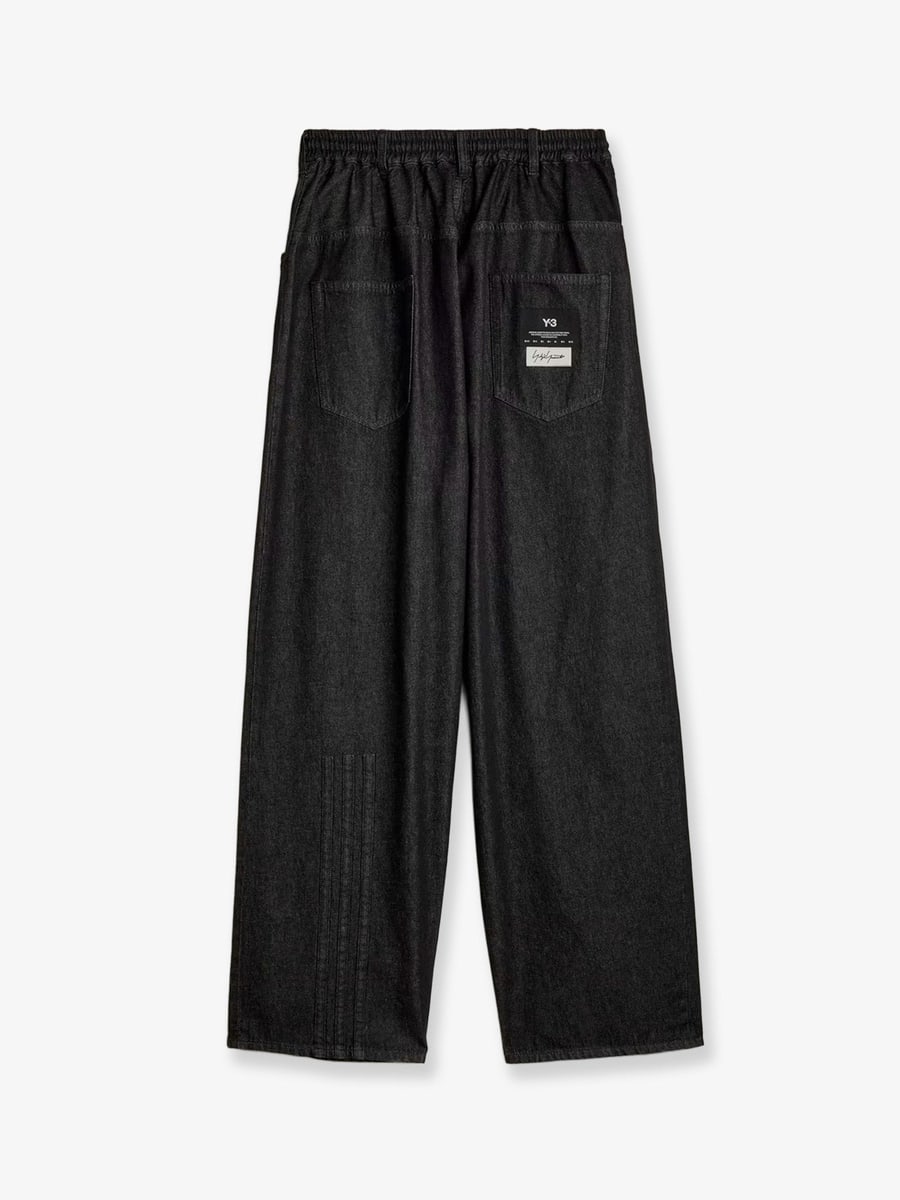 adidas Y-3 Black denim trousers, view 2