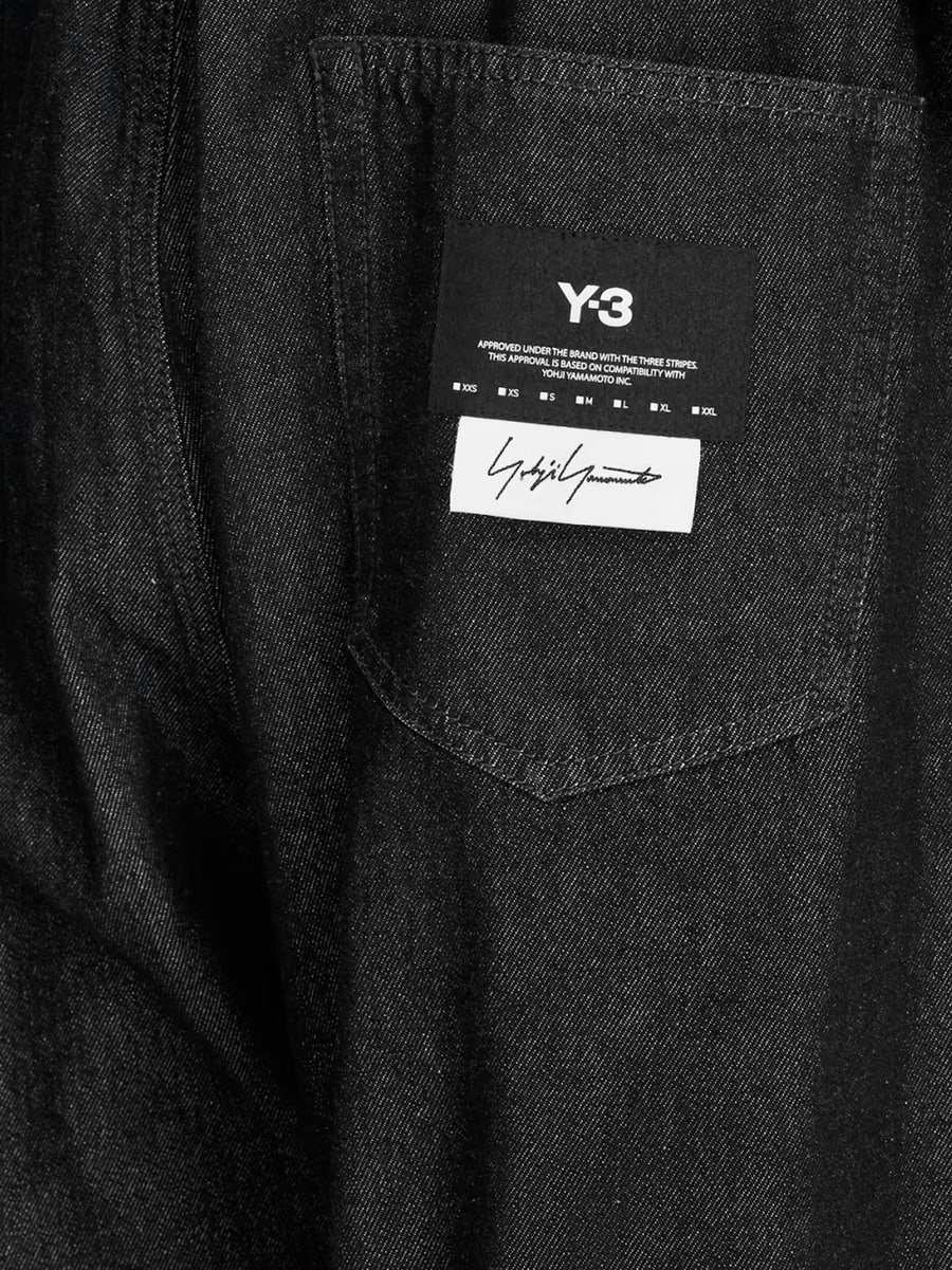 adidas Y-3 Black denim trousers, view 3